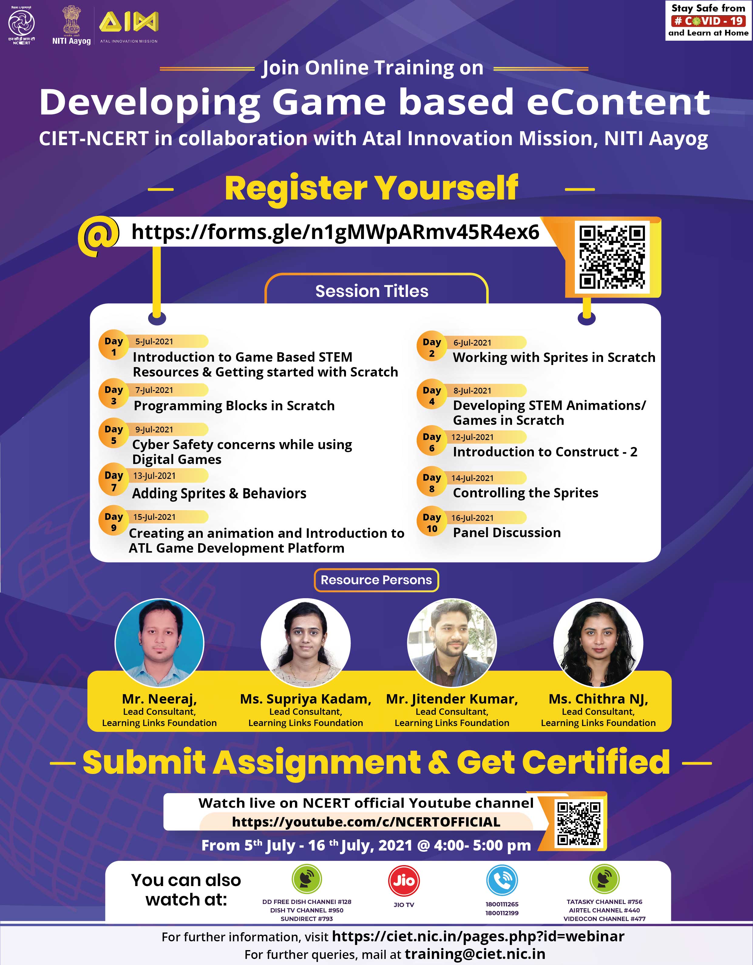 Workshop on Developing Digital Game based eContent Image